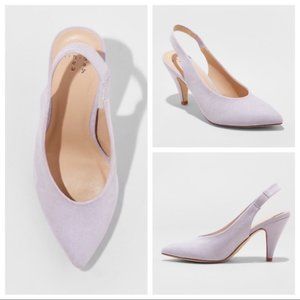 NWT A New Day Pastel Purple Lilac Slingback Pumps